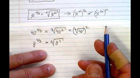 (4.4)  Fractional Exponents and Radicals