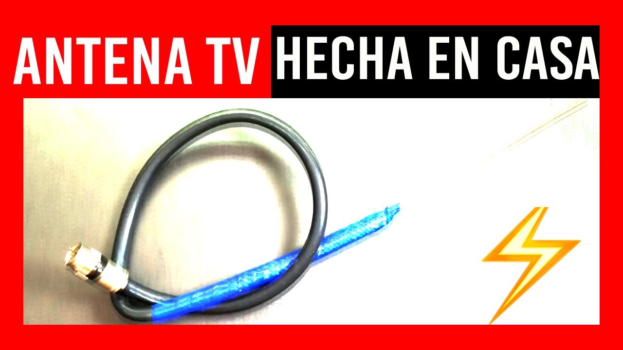 💡COMO HACER ANTENA CASERA para TV HD, barata FÁCIL GRATIS!! 2024 