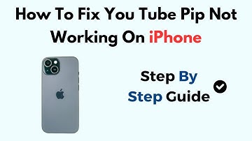 How To Fix Youtube Pip Not Working On iPhone (2025)