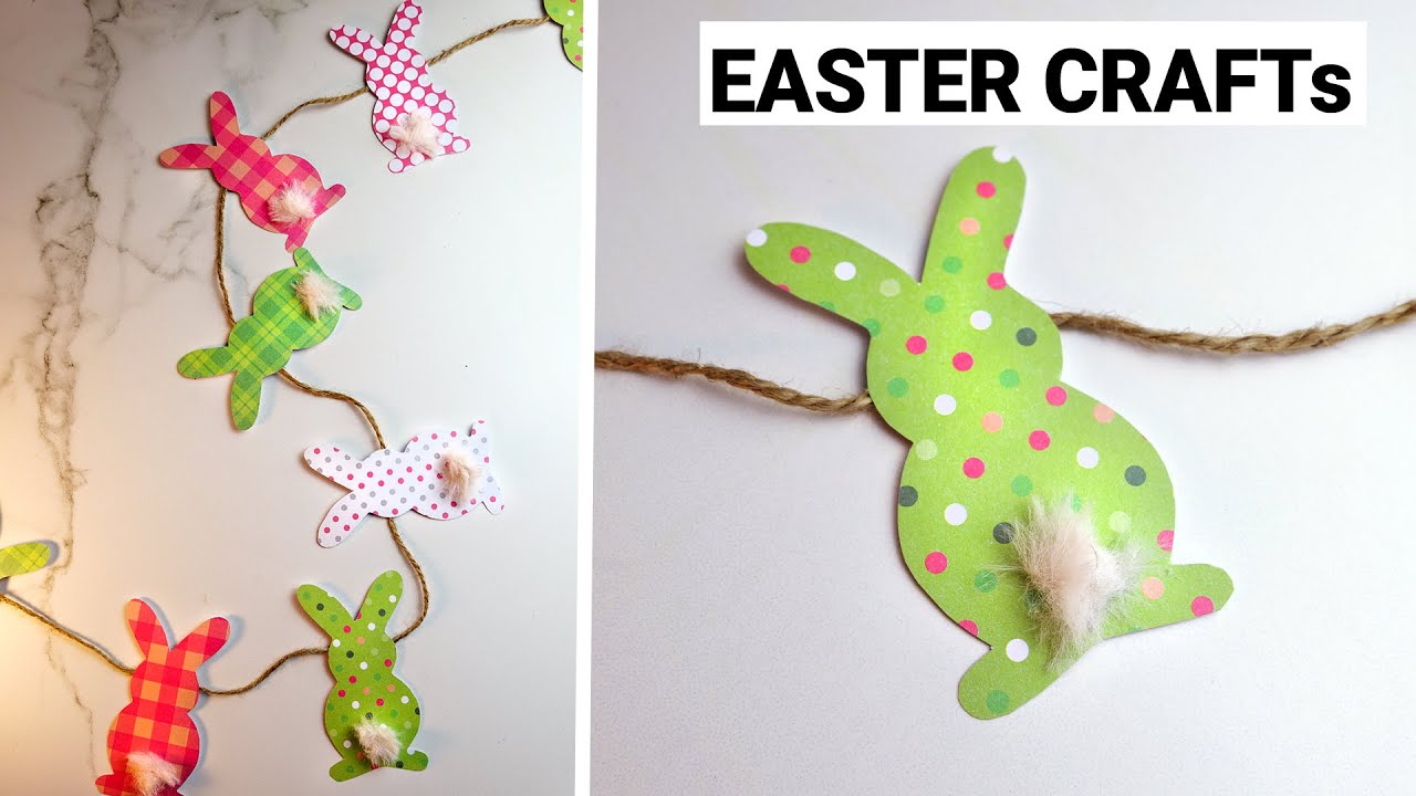 DIY Easter Decorations | Easter Bunny Garland - YouTube