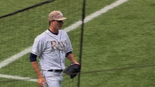 MIA@TB: Odorizzi hit by grounder, recovers for out