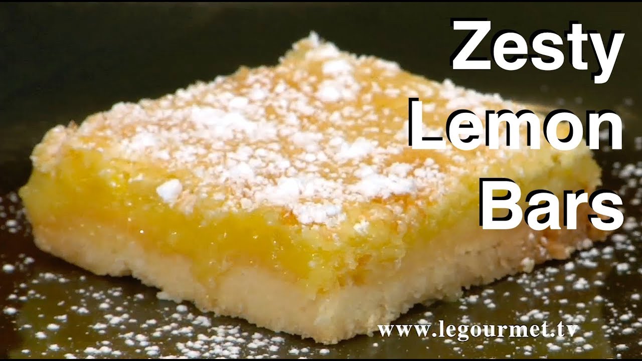 Zesty Lemon Bars or Squares | Glen And Friends Cooking