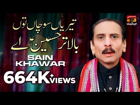 Terian Sochan Tun Bala Tar Hussain Aey | Sain Khawar | TP Manqabat