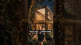 I Turned a Rusty Shipping Container Into a Luxury Hidden Mansion 🚢🔥#explore #shorts