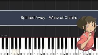 spirited away waltz of chihiro (easy piano)