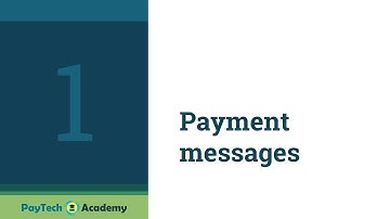 Lesson 3.1: Payment messages