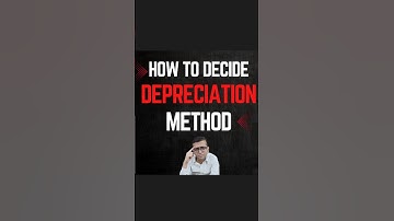 How To Decide Depreciation Method in Accounts | Accounts Interview Question | #accounting #accounts
