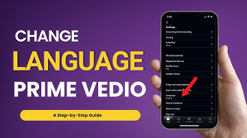 How to Change Language in Amazon Prime Video