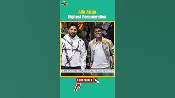 Allu Arjun Beat Prabhas 🔥😵 | Highest Paid Actor Tollywood 😱 | #prabhas #alluarjun #HighestPaidActor