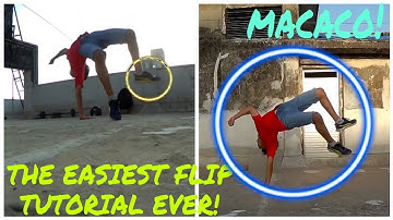 THE EASIEST MACACO FLIP TUTORIAL |#aakashsapariya#parkour#freerunning