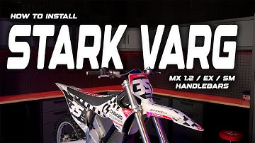 Handleiding voor het installeren van het stuur van de Stark Varg MX 1.2 | EX | SM uit 2026