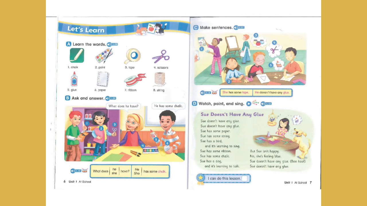 Let's Go: English Book 3 Unit 1 - YouTube