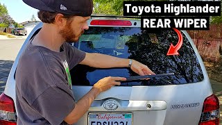 How To Replace Toyota Highlander Rear Wiper Blade in 1 Minute! -Jonny DIY