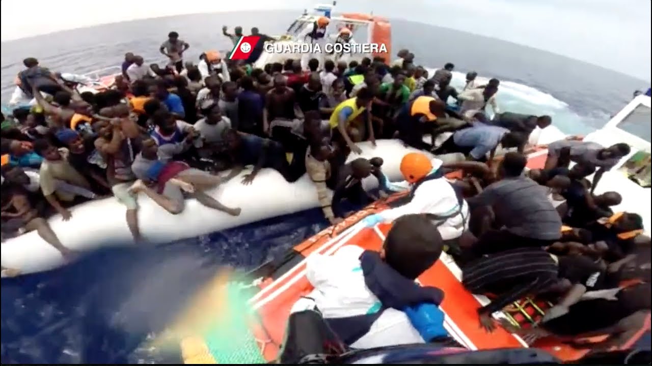 Hundreds of migrants rescued from Mediterranean Sea by Coast Guard ...