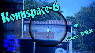 Konuspace-6 + DSLR Nikon Telescopio Refractor - YouTube