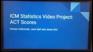 ICM statistics Video Project