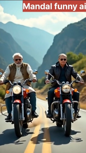 narendra modi & vladimir putin bike riding #youtubeshort #modi #ai # ...