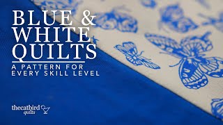 A Blue & White Quilt Pattern for Every Skill Level Using Men's Dress Shirts