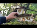 Diy fairy house built with natural  recycled materials