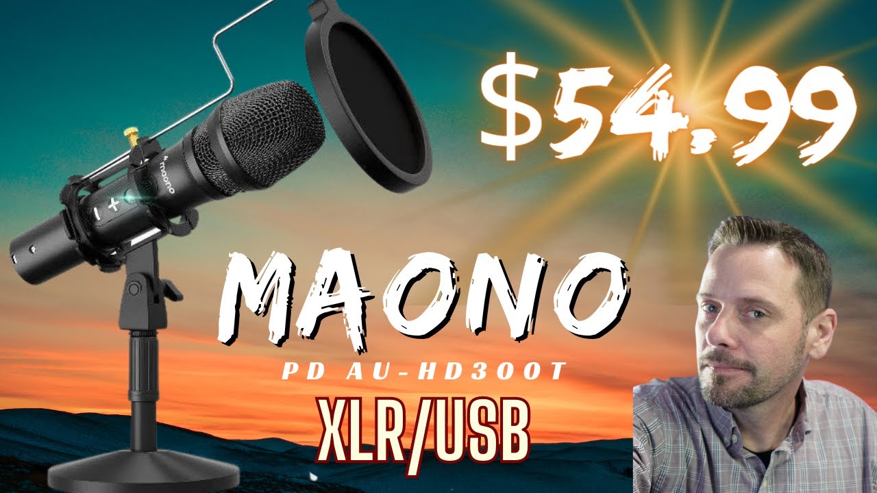 MAONO HD300T USB/XLR Dynamic Broadcast Microphone