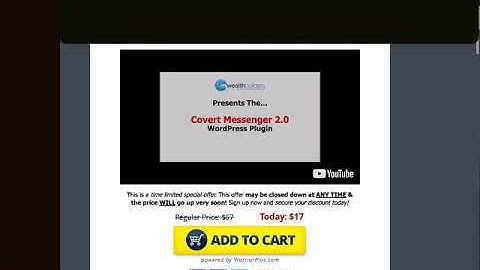 Covert Messenger 2.0 Wordpress Plugin Review 2019