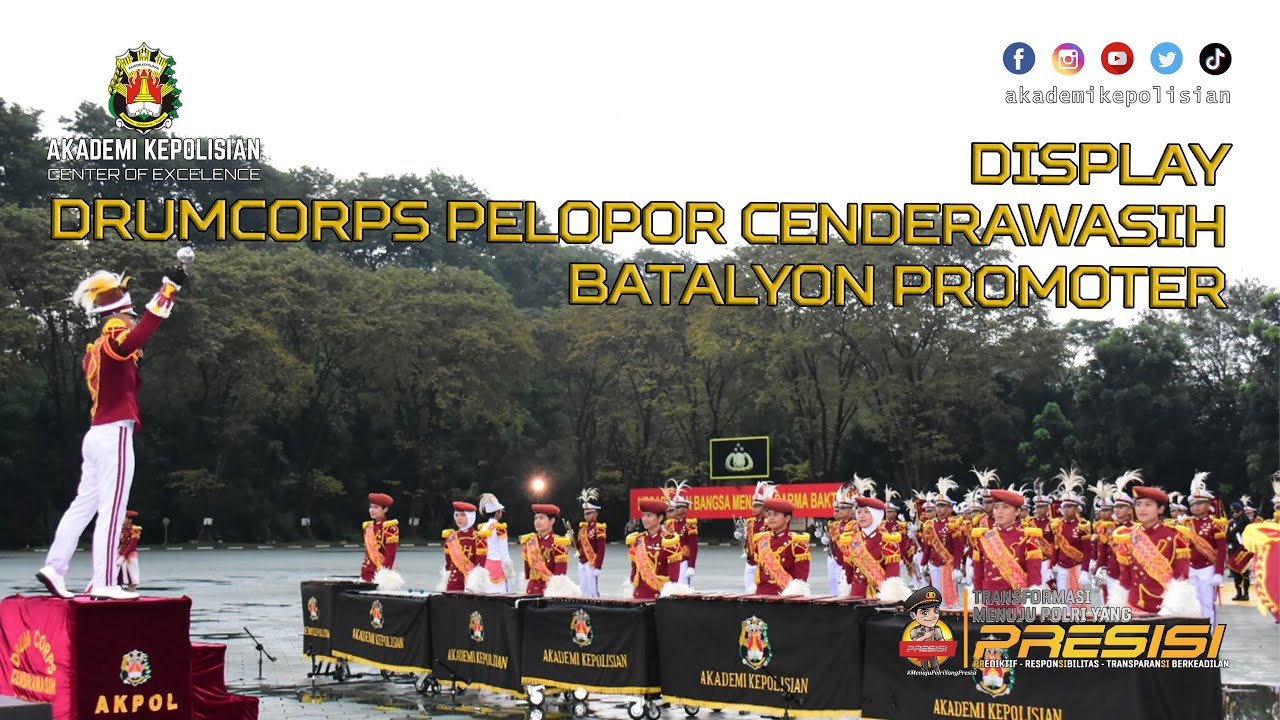 DISPLAY DRUMCORPS PELOPOR CENDERAWASIH ANGKATAN 54 BATALYON PROMOTER