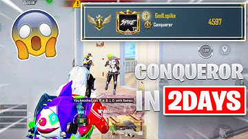 This Is How I Reached Conqueror In 2 Days