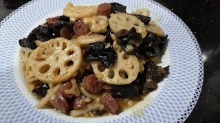 Career Overview How to Stir fry Lotus Root with Chinese Sausage and Black Fungus