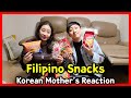 Korean Mother Tries Filipino Snacks for the first time