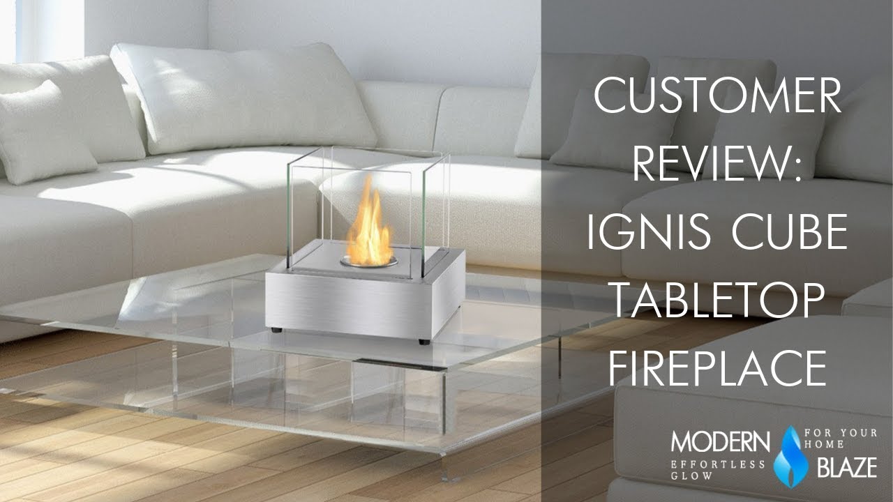 Customer Review of Ignis Cube Tabletop Fireplace