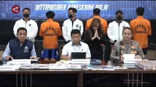 Bareskrim Polri Amankan Empat Tersangka Penipuan Daring dan TPPO