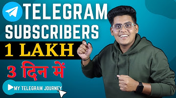 🤩How To Increase Telegram Subscribers Free 2022 | How To get 1 lakhs Subscriber In 3 Days
