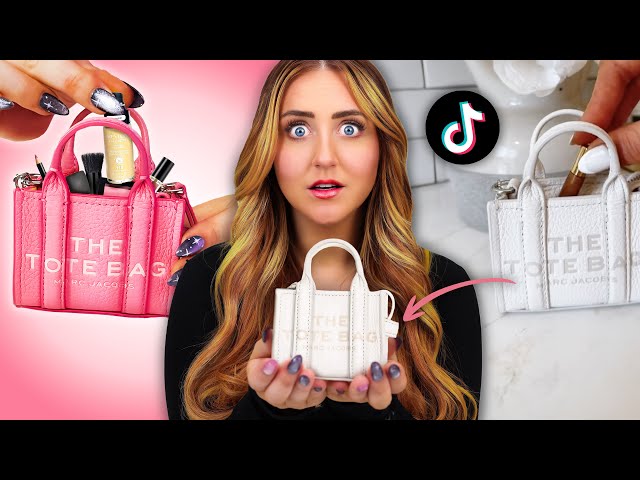 I made the VIRAL Tiktok MICRO Makeup Bag class=