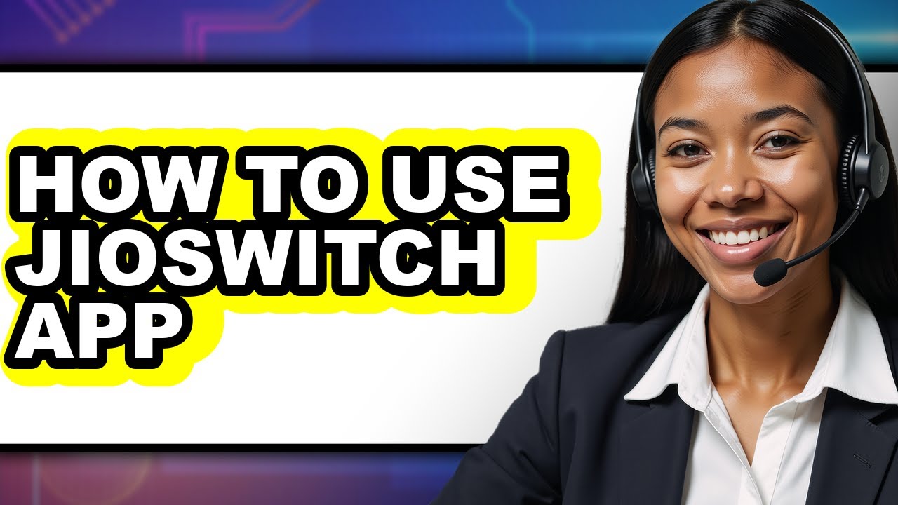 How to Use Jioswitch App (only Way)