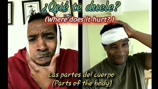 ¿Qué te duele? (Where does it hurt?) Parts of the body - Spanish song (Reggaeton)