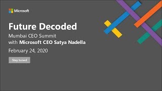 Future Decoded Mumbai CEO Summit