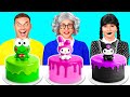Wednesday ماكدونالدزمقابل جدتي في تحدي تحضير الطعام Fun Fun Challenge