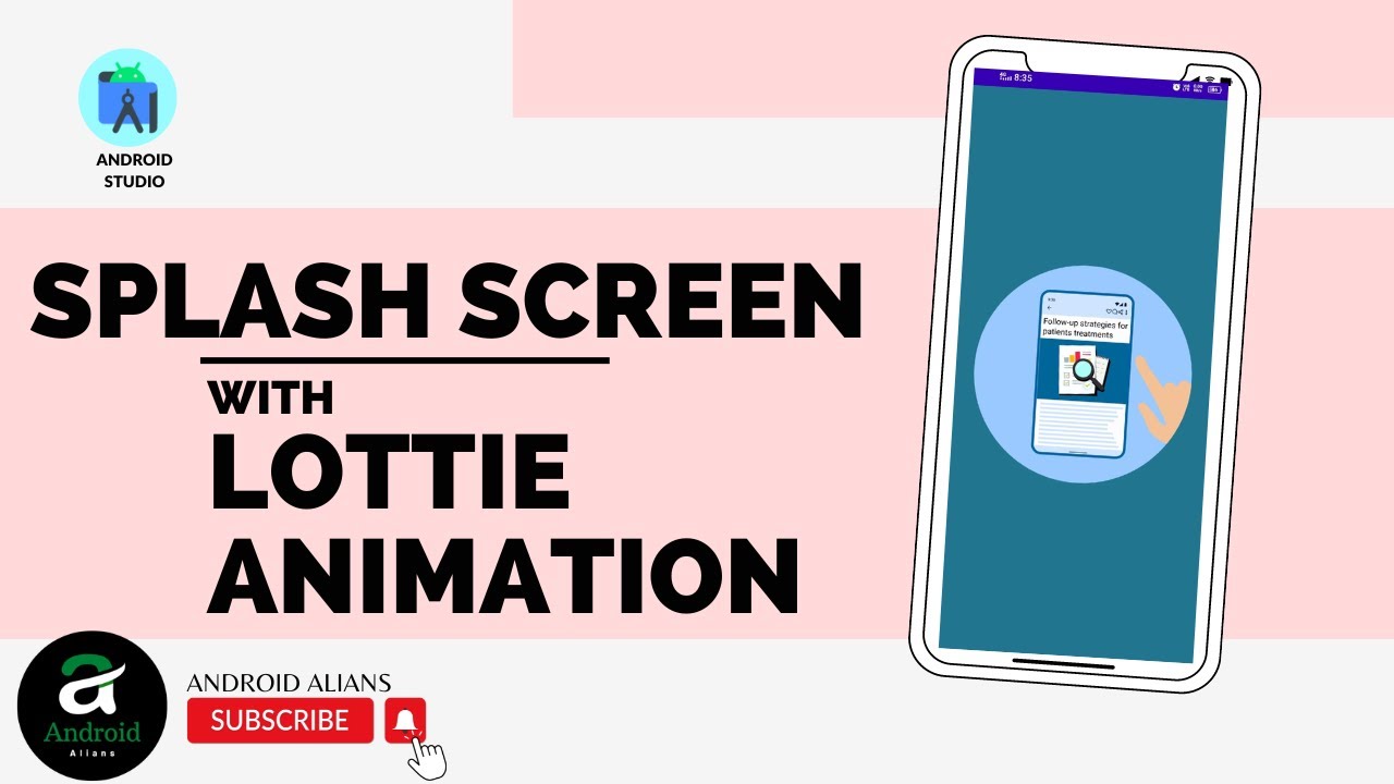 Splash Screen With Lottie Animation in Android Studio JAVA | Android ...