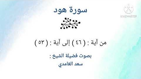 سورة هود | من آية: ٤٦ إلى آية: ٥٣