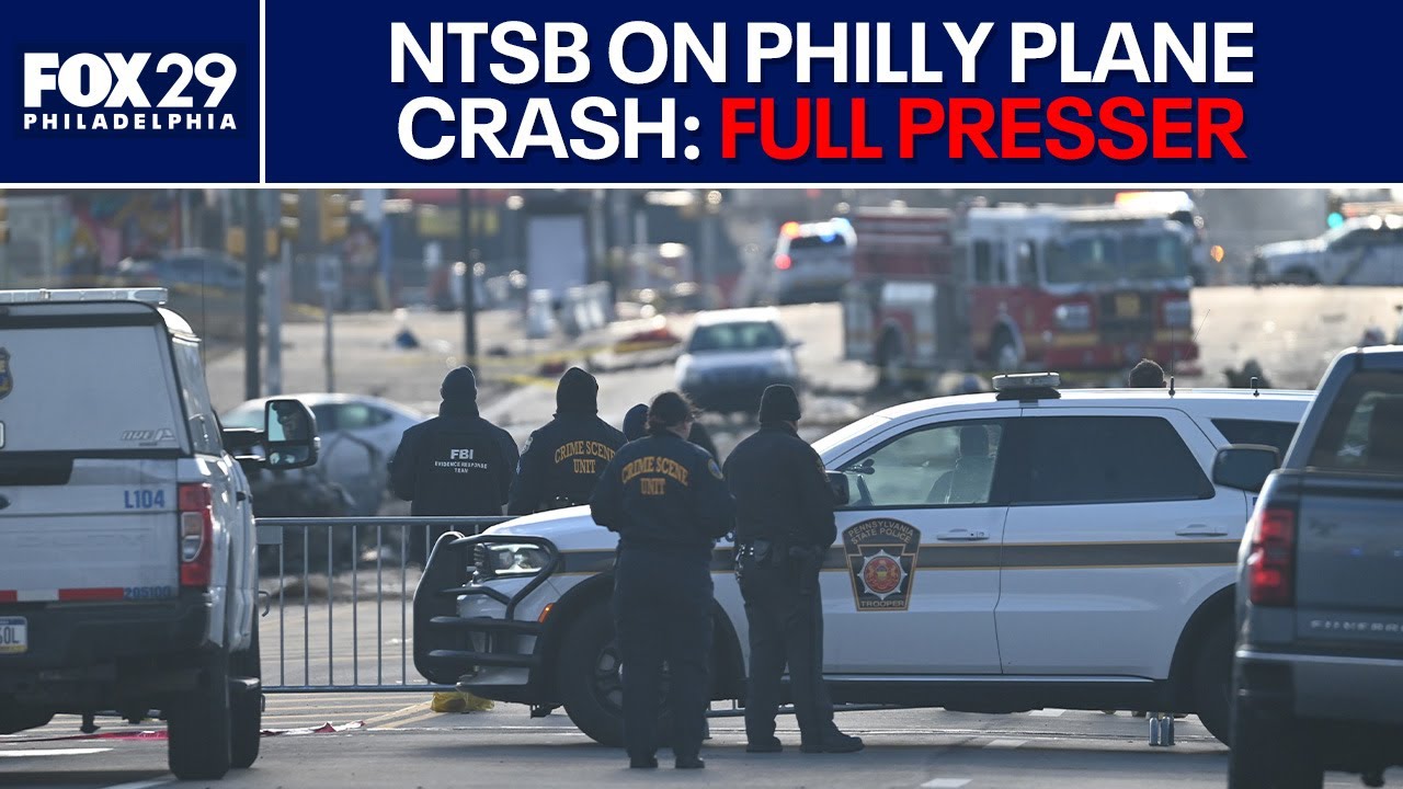 NTSB gives update on Philadelphia plane crash | FULL PRESSER - YouTube