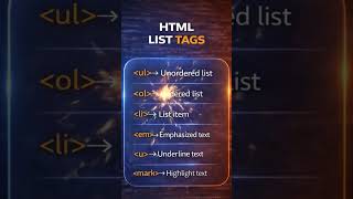 HTML List Tags क्या होते हैं? #basichtml #shortsfeed #feed #html #coding #viralshorts #mpatech