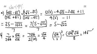 WJEC C1 2015 June Q2 - Surds Solution