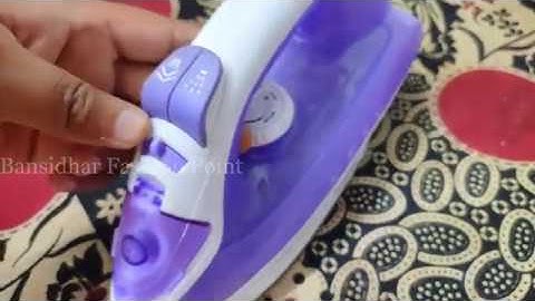 How to use a steam iron properly without water leakage & clean it using self-clean method