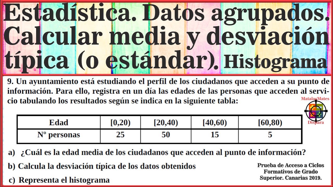 Estad stica Media Y Desviaci n T pica Con Y Sin Calculadora