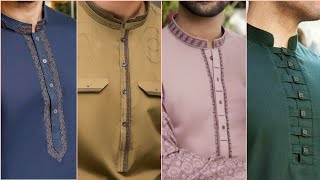 Men kurta neck Designs 2023 | Men Shalwar Kameez Design For Eid screenshot 4