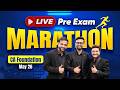 LIVE PRE EXAM MARATHON for CA Foundation May 2026 Maths Accounts Law Eco Akash, Hardik Sir Arjun Sir