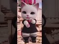 Cute cat dance cartoon anime lover trending short.