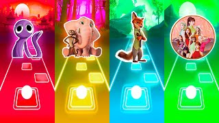 Rainbow Friends Purple vs Jungle Beat vs Fox Zootopia vs Twice | 🤪 Tiles Hop EDM Rush 🤪 screenshot 5