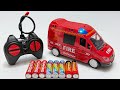 Unboxing RC Fire Rescue Vehicle, Swinging Stunt Dog, Electric School Bus, RC City Rescue Truck
