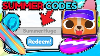 This *UPDATE CODE* GIVES FREE HUGE SUMMER PETS in Pet Simulator X